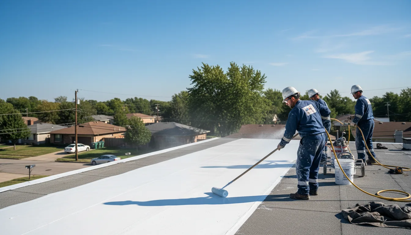 Commercial roof coating in Greenwood, LA near me
